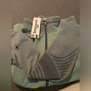 BNWT Smartwool Men's Intraknit™ Active Jacket, lead, size medium